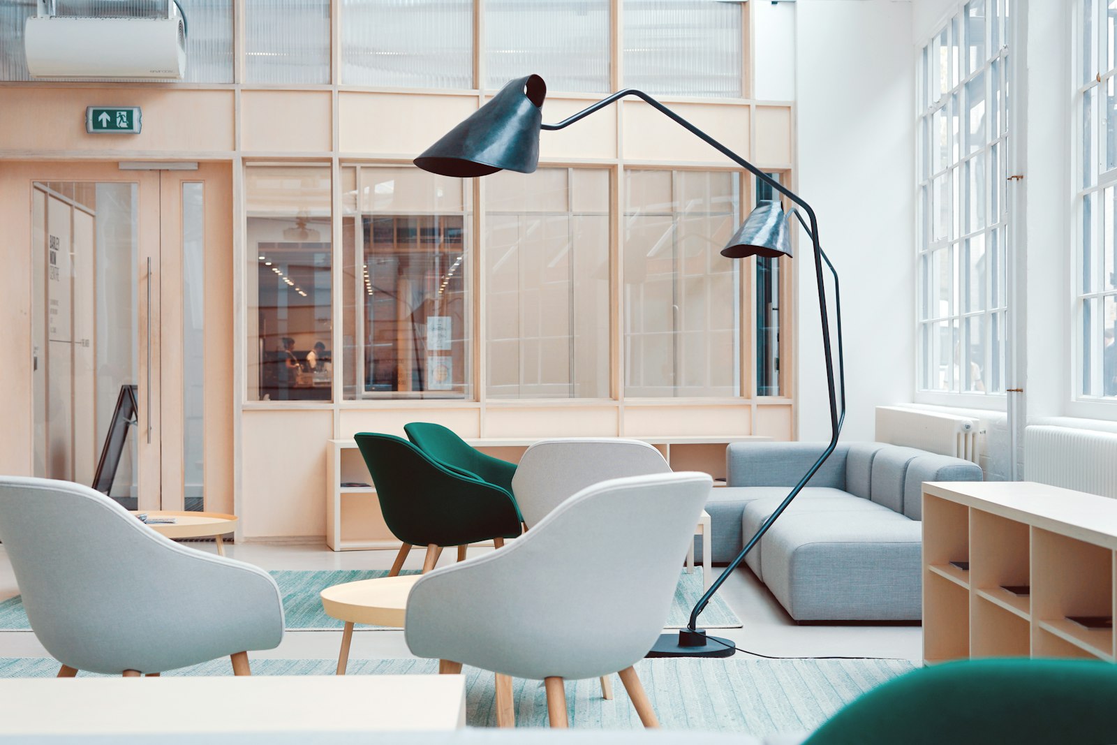 A calm meeting lounge